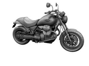 moto guzzi bellagio 2014 3D Model