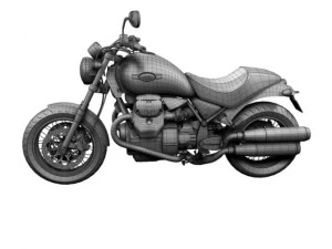 moto guzzi bellagio 2014 3D Model
