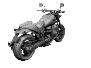 moto guzzi bellagio 2014 3D Model