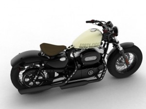 harleydavidson xl1200 sportster fortyeight 2014 3D Model