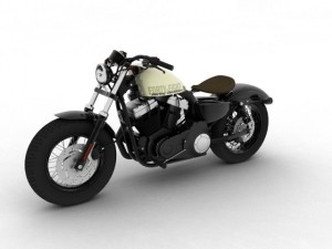 harleydavidson xl1200 sportster fortyeight 2014 3D Model