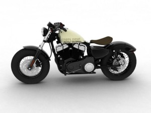 harleydavidson xl1200 sportster fortyeight 2014 3D Model
