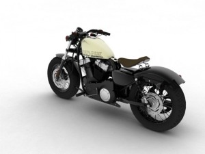 harleydavidson xl1200 sportster fortyeight 2014 3D Model