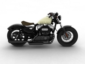 harleydavidson xl1200 sportster fortyeight 2014 3D Model