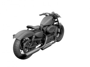 harleydavidson xl1200 sportster fortyeight 2014 3D Model