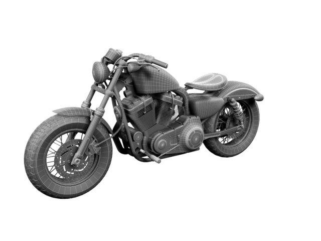 harleydavidson xl1200 sportster fortyeight 2014 3D Model