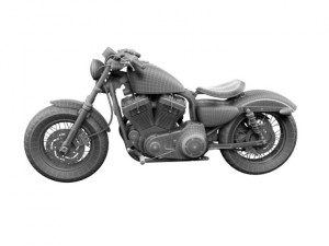 harleydavidson xl1200 sportster fortyeight 2014 3D Model
