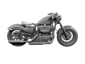 harleydavidson xl1200 sportster fortyeight 2014 3D Model