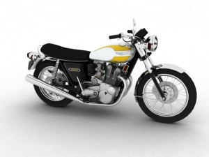 triumph t160 trident 1975 Modèle 3D