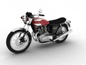 triumph t160 trident 1975 Modèle 3D