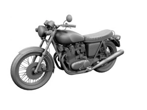 triumph t160 trident 1975 3D Model