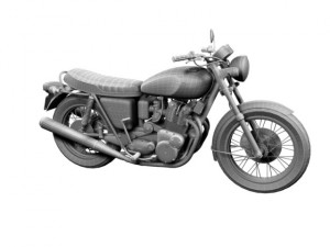 triumph t160 trident 1975 Modèle 3D