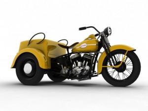 harleydavidson servicar 1942 3Dモデル