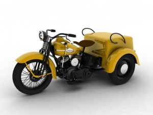 harleydavidson servicar 1942 3Dモデル
