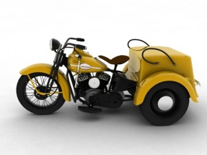 harleydavidson servicar 1942 3Dモデル