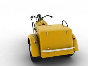 harleydavidson servicar 1942 3Dモデル