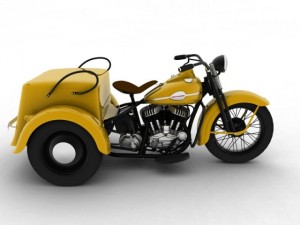 harleydavidson servicar 1942 3Dモデル