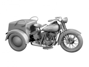 harleydavidson servicar 1942 3Dモデル