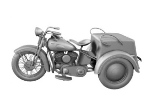 harleydavidson servicar 1942 3D Model