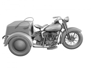 harleydavidson servicar 1942 3Dモデル