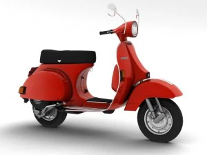 piaggio vespa p125x 1978 Modello 3D