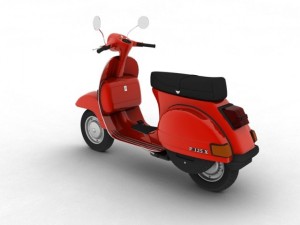 piaggio vespa p125x 1978 Modelo 3D
