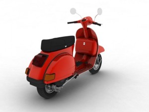 piaggio vespa p125x 1978 Modelo 3D