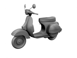 piaggio vespa p125x 1978 Modelo 3D