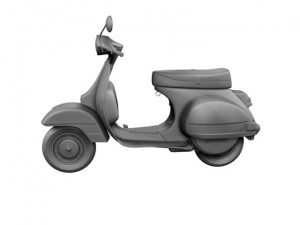 piaggio vespa p125x 1978 Modelo 3D