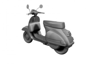 piaggio vespa p125x 1978 Modelo 3D