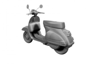 piaggio vespa p125x 1978 Modelo 3D