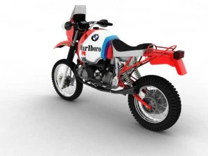bmw gs980r dakar 1985 3D Model