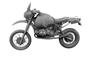 bmw gs980r dakar 1985 3D Model