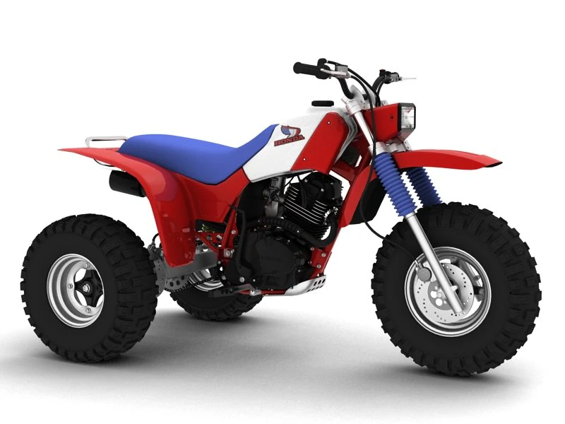 honda atc200x 1984 3D Model .c4d .max .obj .3ds .fbx .stl .blend 