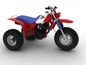 honda atc200x 1984 Model 3D