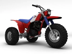 honda atc200x 1984 3D Model