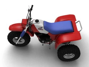 honda atc200x 1984 3D Model