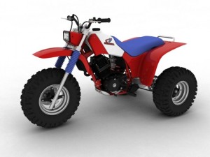 honda atc200x 1984 Model 3D