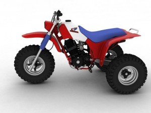 honda atc200x 1984 Model 3D