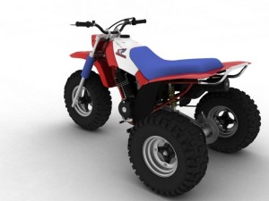 honda atc200x 1984 Model 3D