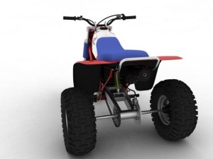 honda atc200x 1984 Model 3D