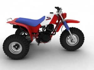 honda atc200x 1984 Model 3D