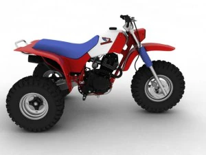 honda atc200x 1984 3D Model