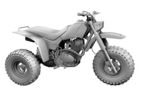 honda atc200x 1984 3D Model