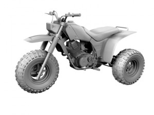 honda atc200x 1984 Model 3D