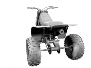 honda atc200x 1984 Model 3D