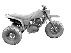 honda atc200x 1984 Model 3D