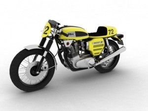 bsa rocket 3 racer 1969 3D Model