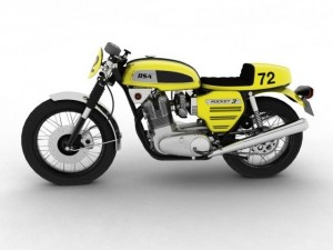 bsa rocket 3 racer 1969 3D Model
