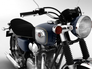 kawasaki w800 2014 3D Model